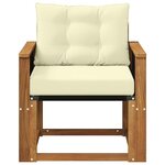 vidaXL Sofa de milieu extérieur Bois d'Acacia Massif Naturel