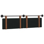 vidaXL Tête de lit suspendue Vert foncé PU antique