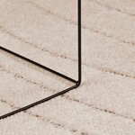vidaXL Tapis de surface Carré PALMERAS Beige 120 x 120 cm Polyester
