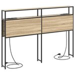 vidaXL Tête de lit de rangement Chêne sonoma 160 cm Bois d'ingénierie