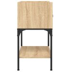 vidaXL Tables de chevet 2Pièces chêne sonoma 40 5x31x60cm bois ingénierie