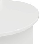 vidaXL Table basse Blanc brillant 100 x 50 x 40 cm Bois d'ingénierie