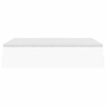 VidaXL Cadre de lit ottoman avec matelas blanc 140x190 cm similicuir