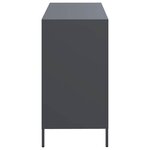 vidaXL Buffet anthracite 101 5x39x73 5 cm acier laminé à froid