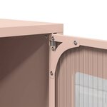 vidaXL Buffet haut rose 68x39x123 cm acier