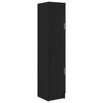 vidaXL Bureau avec rangement 2 Pièces Chêne noir 78.5 x 37 x 154.5 cm