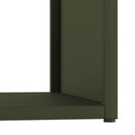 vidaXL Portant de bois chauffage vert olive 40x40x40 cm