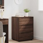 vidaXL Armoire de rangement Chêne brun 60 x 48 x 81 cm