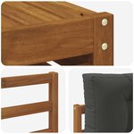 vidaXL Ensemble de canapés d'extérieur 9 pc Naturel et Anthracite