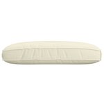 vidaXL Coussin pour assise de palette Crème 120 x 80 x 12 cm