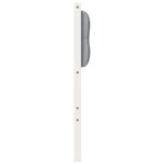 vidaXL Tête de lit Autre Blanc et gris clair 180 cm Bois massif en pin