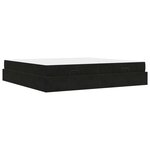 vidaXL Cadre de lit avec matelas avec matelas 2 Pièces Noir Velours
