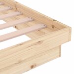 vidaXL Cadre de lit sans matelas bois massif