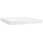 vidaXL Sommier à lattes de lit avec matelas et LED Blanc 180x200 cm