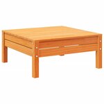 vidaXL Salon de jardin 7 Pièces avec coussins cire marron bois pin massif