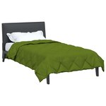 vidaXL Duvet d'été simple Vert 200 x 140 cm Microfibre