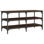 vidaXL Banc à chaussures chêne marron 100x38 5x49 cm bois d'ingénierie
