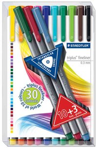 Fineliner triplus  10 + 3 GRATUIT dans l'étui STAEDTLER