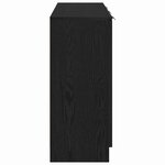 vidaXL Buffet Chêne noir 90 5 x 30 x 70 cm Bois d'ingénierie