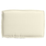 vidaXL Coussin pour assise de palette Crème 60 x 40 x 8 cm