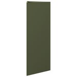 vidaXL Jardinières 2 Pièces vert olive triangulaire 30x26x75 cm acier