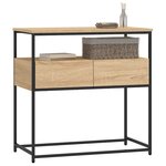 vidaXL Table console Chêne Sonoma 75x40x75 cm Bois d'ingénierie