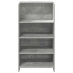 vidaXL Bureau de réception gris béton 55x50x103 5 cm bois d'ingénierie