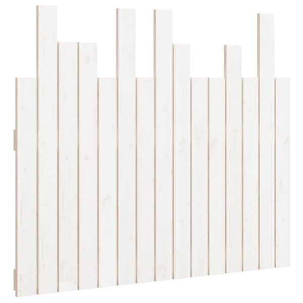 vidaXL Tête de lit murale Blanc 95 5x3x80 cm Bois massif de pin