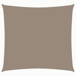 vidaXL Voile de parasol tissu oxford carré 5x5 m taupe