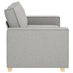 vidaXL Canapé 2 places Gris nuage 140 cm Tissu
