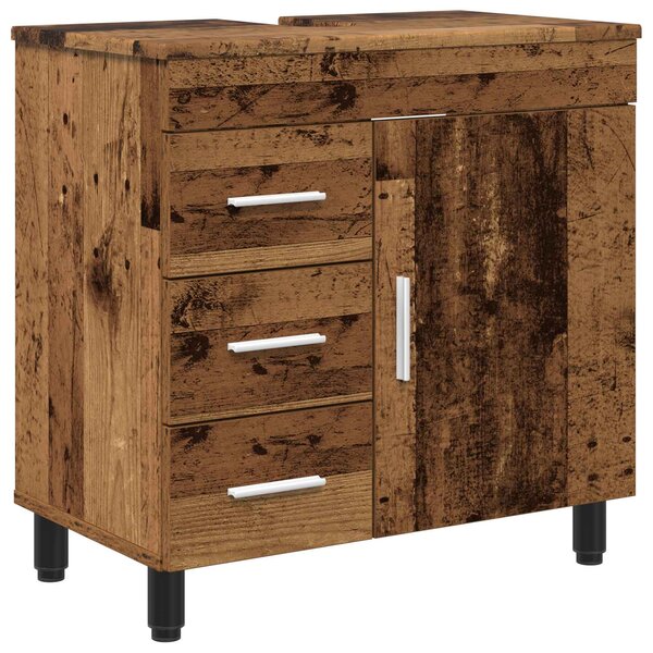 vidaXL Unité de vanité de salle de bain Bois ancien 60 x 35 x 60 cm