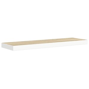vidaXL Étagère flottante murale chêne et blanc 80x23 5x3 8 cm MDF