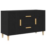 vidaXL Buffet chêne noir 100x36x60 cm bois d'ingénierie