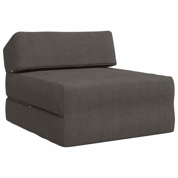 vidaXL Canapé-lit pliable Gris foncé 60 x 70 x 41 cm Tissu