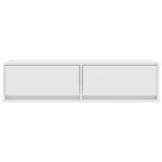 vidaXL Meuble TV Blanc 100 x 31 x 25.5 cm Bois d'ingénierie