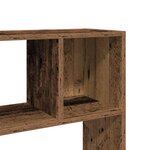 vidaXL Bibliothèque/Séparateur de pièce vieux bois 105x24x102 cm