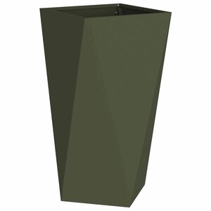 vidaXL Jardinière Vert olive 40 x 40 x 75 cm Acier