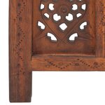 vidaXL Cloison de séparation 3 panneaux Marron 120x165cm Bois manguier