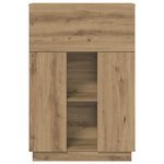 vidaXL Bureau chêne artisanal 71 5 x 31 5 x 106 5 cm Bois d'ingénierie