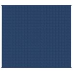 vidaXL Couverture lestée Bleu 220x235 cm 11 kg Tissu