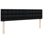 VidaXL Cadre de lit ottoman avec matelas noir 160x200 cm tissu