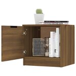 vidaXL Tables de chevet 2 Pièces Chêne marron 40x39x40 cm