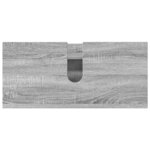 vidaXL Ensemble de mobilier de salle de bain 3 Pièces Gris Sonoma