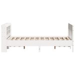 vidaXL Cadre de lit sans matelas blanc 120x190 cm bois de pin massif