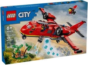 LEGO City - Avion de Sauvetage des Pompiers - 60413 : Aventure Aérienne Épique