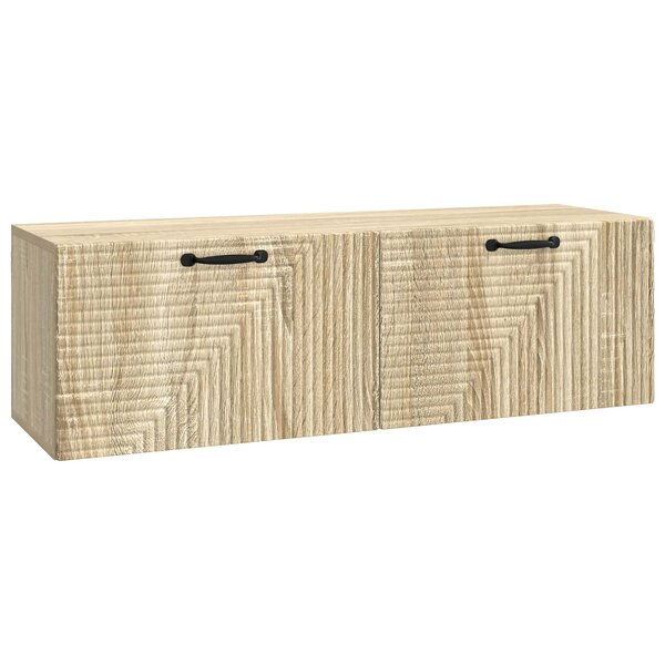 vidaXL Meuble TV mural Chêne Sonoma 98 x 31 x 30 cm Bois d'ingénierie