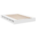 vidaXL Cadre de lit sans matelas blanc 140x200 cm