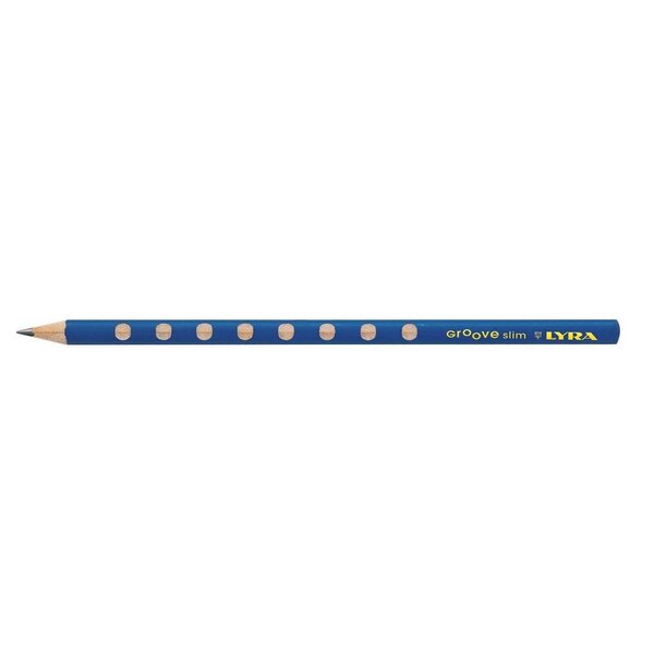 Crayon graphite triangulaire Groove Slim avec grip zone pour gaucher et droitier HB x 12 LYRA