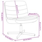 vidaXL Chaise Pivotante Vert foncé Tissu Standard Pivotant