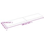 vidaXL Dessus de table bois massif non traité bordure assortie